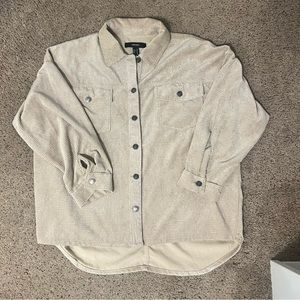 forever 21 corduroy oversized fit “shacket”
